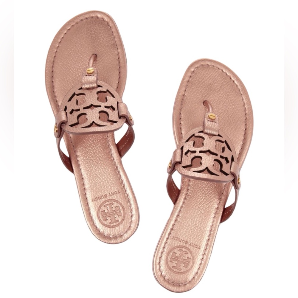 Tory Burch Millar Rose Gold Sandals Thong size 6.5